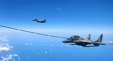 中埃“文明之鷹-2025”演習空中加油